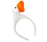 Spa Headband - Cute Goose Design Headpiece For Women & Girls | Plush Headbands For Kids - For Teens Adults - Party Travel Workout Outing Birthday Gift Accessory