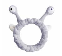 Spa Headband - Girls Adorable Snail Antenna Plush Hoop, Resilient Cartoon Wrap | Hilarious Bath Hair Holder for Showering, Stretchy Beauty Tool for Exercising, Gentle Washing Band for Skincare Mask