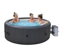 SPA Hinchable 196×71 cm, Bañera Redonda para 3-4 Personas, Bañera autoinflable