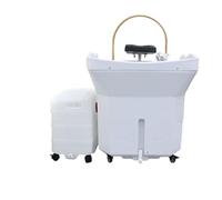 Spa japonés: Lavabo portátil de champú, lavabo de vapor que circula agua para el cuero cabelludo para salones de belleza, barberías y peluquerías (//g)