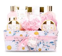 SPA LUXETIQUE Set de Baño para Mujer - Regalo de Cumpleaños de 12 Piezas, Set de Spa con Fragancia de Margarita, Set de Bienestar para Mujer, Regalos de Baño para Cumpleaños y Fiestas