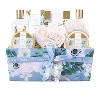 SPA LUXETIQUE Set de Belleza para Mujer - Set de Baño de 12 Piezas para Regalo de Cumpleaños, Set de Spa con Fragancia de Jazmín, Set de Bienestar para Mujer, Regalos de Baño para Cumpleaños y Fiestas