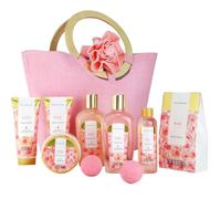 Spa Luxetique Set de Regalo de Baño, 10pcs Rosa Set Belleza Regalo Mujer con Loción Corporal, Gel de Ducha, Bain Moussant, Regalo Cumpleaños, Regalos de Navidad y San Valentin