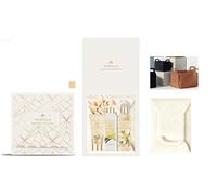 SPA LUXETIQUE Set de regalo de baño para mujeres - Set de cuidado con sacos de fieltro con aroma de vainilla con 6 piezas, en tamaño de viaje, gel de ducha, loción corporal, baño de espuma, crema de