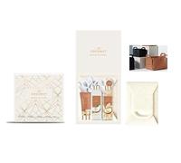 SPA LUXETIQUE Set de regalo de baño para mujeres - Set de cuidado de bolsas de fieltro de coco con 6 piezas, en tamaño de viaje, gel de ducha, loción corporal, baño de espuma, crema de manos, bolsa de