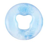 SPA mesa de masaje cama cojín de silicona almohadilla de belleza facial reposacabezas almohada herramienta de belleza (azul redondo)