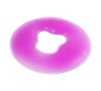 Spa mesa de masaje cama de silicona cojín cojín de belleza facial reposacabezas almohada herramienta de belleza (redondo púrpura)