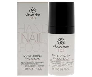 Spa Moistuirizing Nail Cream - Crema hidratante de uñas con ácido hialurónico para uñas quebradizas, 15 ml