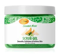 Spa Redi - exfoliante Scrub Pumice Gel Cucumber Melon 16 oz - Pedicura de manicura y exfoliante corporal infundido con aminocidos de cido hialurni