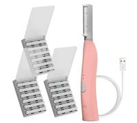 SPA SCIENCES - SIMA Sonic Dermaplaning Tool - Exfoliación facial patentada 2 en 1 sin dolor y sistema de depilación de pelusas de melocotón con tratamiento de 21 semanas incluido - Antienvejecimiento