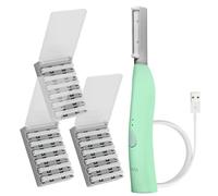 SPA SCIENCES - Maquinilla de afeitar Dermaplane patentada SIMA para la cara de las mujeres - Exfoliación facial 2 en 1 indolora y depilación de pelusas de melocotón - Antienvejecimiento - 3