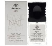 Spa Top Coat - Capa superior de secado rápido para sellar esmalte de uñas, protección y brillo para las uñas, 10 ml