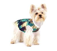 Spa Village Of Floral Water Bath Salt Candles Print Small Dog Clothes Pet Vest - Camiseta sin mangas de algodón suave transpirable para cachorros y gatos