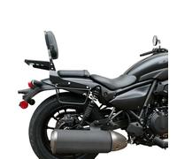 SPAAN TI1912NE Negro Clásico Respaldo con Portaequipajes para Kawasaki Eliminator 400, 450, 500