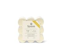 Spaas 10 velas de té de citronela de 18 unidades, alrededor de 4,5 horas, blanco sucio, Ginger Love