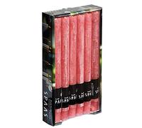 Spaas 12 x 12 Velas rústicas sin Perfume, ± 8 Horas-Rosa Rubor, Cera de parafina, Rose Blush, D 21 mm x H 250 mm