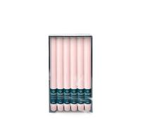 Spaas 12x Vela de mesa rústica 8 h, rosa claro