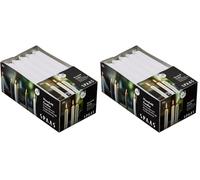 Spaas 20 velas cónicas domésticas 19/180 mm, ± 6 horas, sin perfume, color blanco (Paquete de 2)