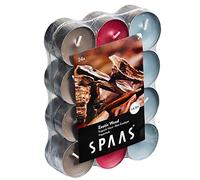 SPAAS 24 Velas aromáticas de Colores Surtidos, ± 4,5 Horas - Exotic Wood