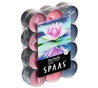 Spaas - 24 Velas aromáticas de Colores Surtidos, ± 4,5 Horas - Fairy Waterlily 0338337.999 D 39 x 16 mm Gris/Azul