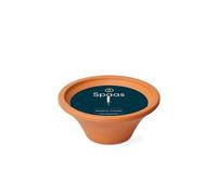 Spaas 6 Velas de jardín en Plato de Terracota, ± 6 Horas, Marfil