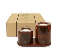 Spaas Delight Caja de regalo con velas perfumadas y bandeja decorativa de madera, aroma Nighttime Nostalgia