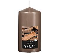 Spaas Vela cilíndrica perfumada de 80/150 mm, 65 Horas, Madera exótica