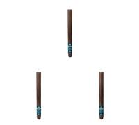 Spaas Vela de mesa rústica 8 h, marrón oscuro (Paquete de 3)