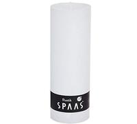 Spaas Vela de Pilar rústico sin Perfume 68/190 mm, ± 95 Horas - Blanco