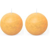 Spaas Vela esférica rústica 80 mm 24 h, arena (Paquete de 2)