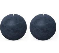 Spaas Vela esférica rústica 80 mm 24 h, azul ascuro (Paquete de 2)