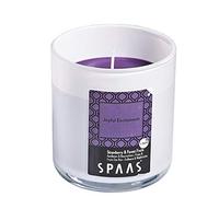 Spaas Vela perfumada en Cristal con Tapa de Aluminio, ± 56 Horas, Alegre emoción