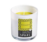Spaas Vela perfumada en Cristal con Tapa de Aluminio, 56 Horas, refrescante, ligereza