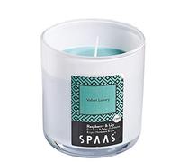 Spaas - Vela perfumada en cristal con tapa de aluminio (± 56 horas, terciopelo lujo)