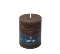 Spaas Vela pilar rústica, 80/110 mm, 65 h, color marrón oscuro