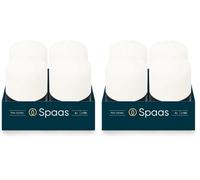 Spaas - Velas, Cera de parafina., Blanco, D 50 mm x H 80 mm (Paquete de 2)