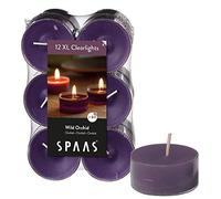 Spaas - Velas, Cera de parafina, Taza de plástico, Berenjena, Wild Orchid