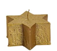 Spaas Velas navideñas de 12 Estrellas, 8 Horas, Color Dorado