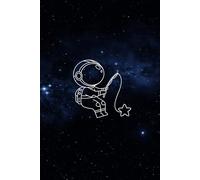 Space Aesthetic Notebook: Cute Astronaut College Ruled Journal for Writing and School | Minimalist Galaxy Notebook for Teens, Students, and Space Lovers | 100 Pages