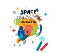 Space Alphabet Coloring Book