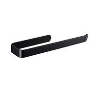Space Aluminum Black Single Pole Perforat Creative Wall-Mounted Towel Rack-Length 53CM Wall Mounted Bathroom Towel Holder Hotel Rail Shelf Storage Holder