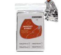 Space Blanket - Manta aislada Emer Gency | Cubierta aislante para exteriores | Cobija reflectante portátil resistente al viento para tornado, senderismo, supervivencia, desastres, camping, viajes