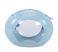 Space Capsule Pet Backpack Carrier | Double Door Secure - Escape Design for Cats & Small Dogs | Breathable Bubble Backpack for Travel/Hiking/Outdoor (Minimalist Space Cat Bag [Blue])