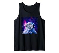 Space Cat Astronaut In Galaxy Funny Cats Kitten Lover Camiseta sin Mangas