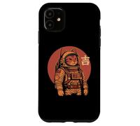 Space Cat Good Luck Japonés 1950 Retro Estética Kawaii Carcasa para iPhone 11