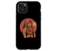 Space Cat Good Luck Japonés 1950 Retro Estética Kawaii Carcasa para iPhone 11 Pro