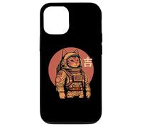 Space Cat Good Luck Japonés 1950 Retro Estética Kawaii Carcasa para iPhone 12/12 Pro