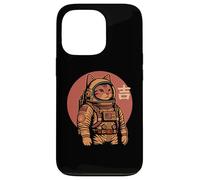 Space Cat Good Luck Japonés 1950 Retro Estética Kawaii Carcasa para iPhone 13 Pro