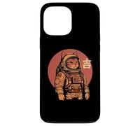 Space Cat Good Luck Japonés 1950 Retro Estética Kawaii Carcasa para iPhone 13 Pro Max