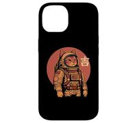 Space Cat Good Luck Japonés 1950 Retro Estética Kawaii Carcasa para iPhone 14